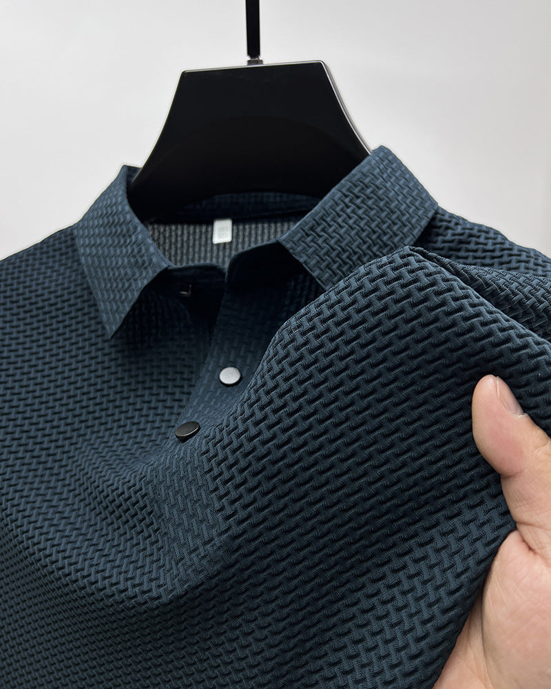 Mens Ice Silk Short Sleeve T-shirt
