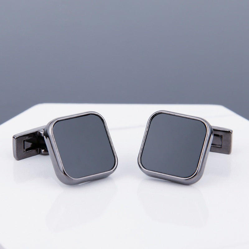 Mens Cufflinks Grey Stud