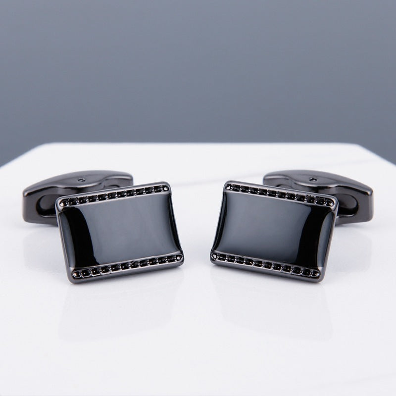 Mens Cufflinks Grey Stud