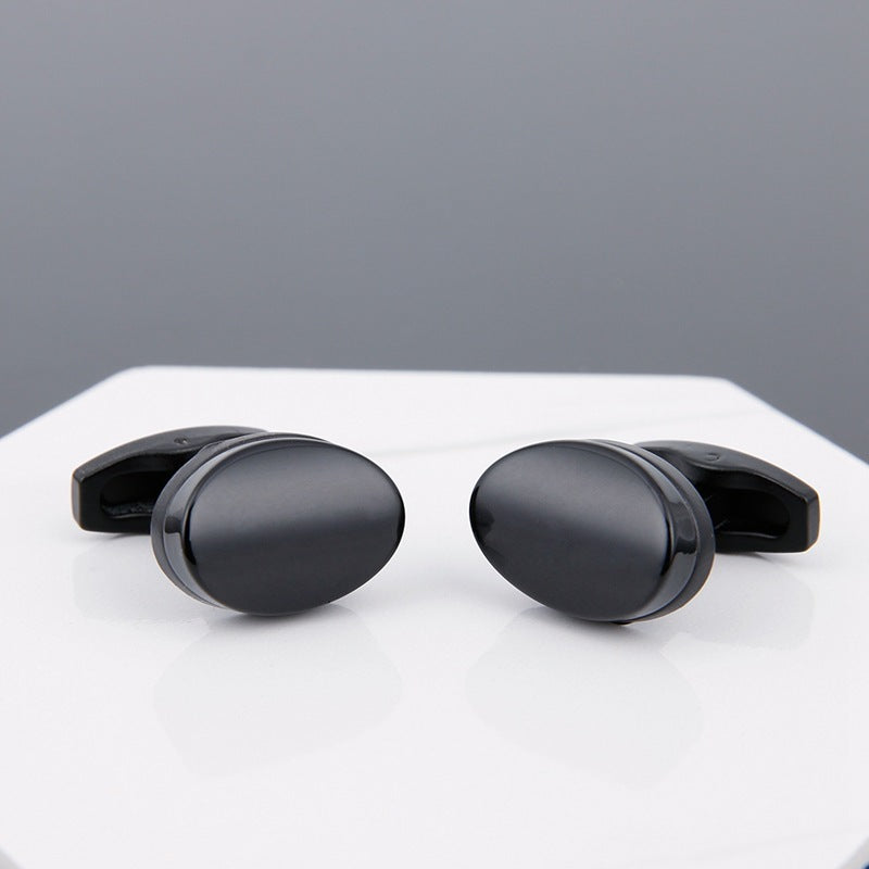 Mens Cufflinks Grey Stud