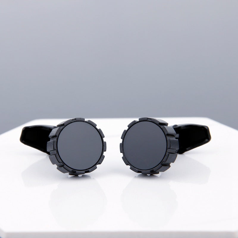 Mens Cufflinks Grey Stud