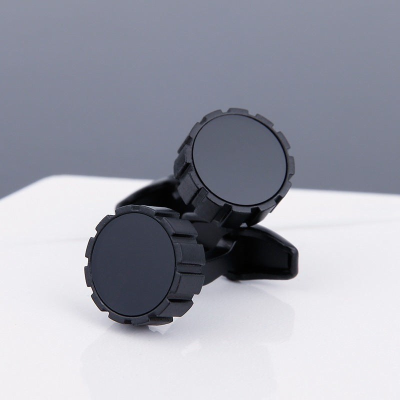 Mens Cufflinks Grey Stud