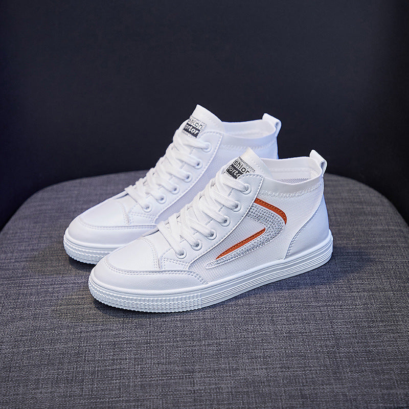 Breathable High White Shoes