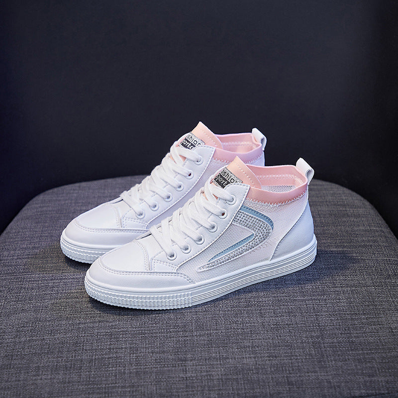 Breathable High White Shoes