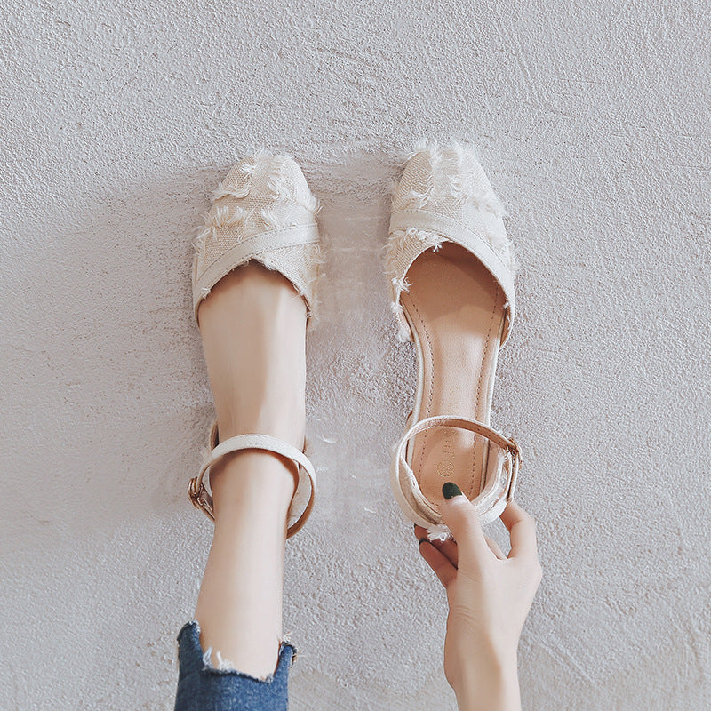 Womens Ankle Strap Dorsay Heels
