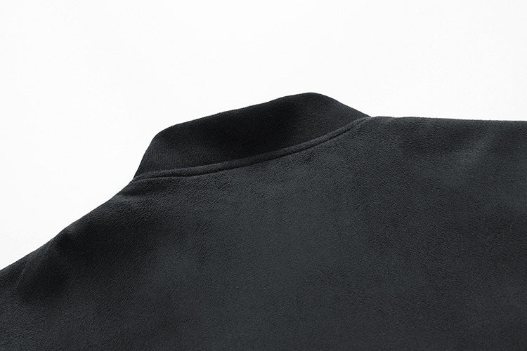 Men's Collar Double Zipper Jacket
