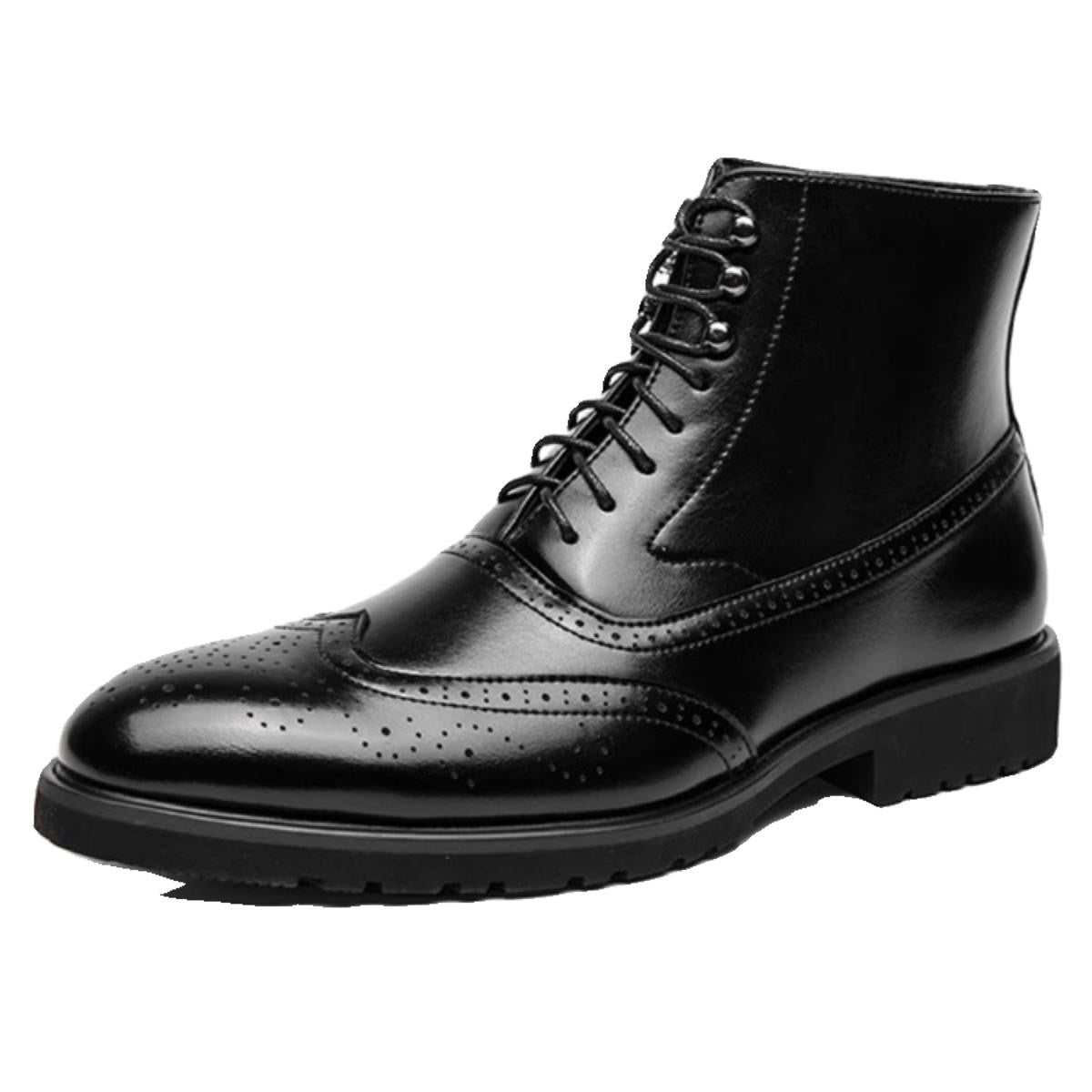 Mens Thick Sole Mid Top Shoes