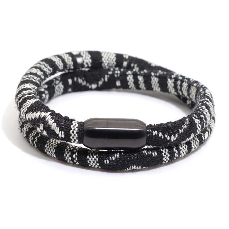 Mens Stainless Steel Charm Bracelet
