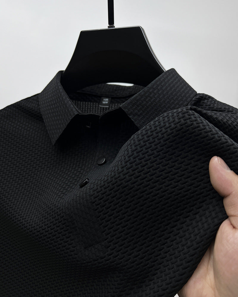 Mens Ice Silk Short Sleeve T-shirt