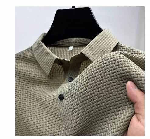 Mens Ice Silk Short Sleeve T-shirt