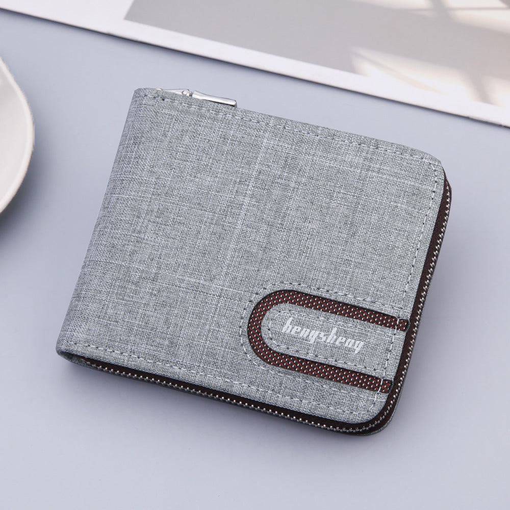 Mens Canvas Multifunctional Wallet