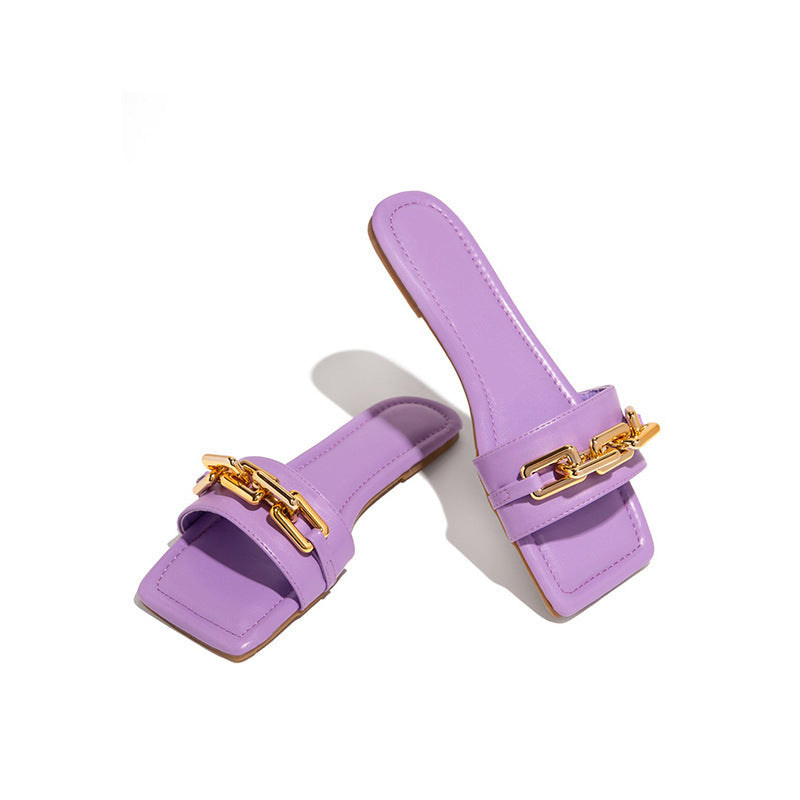 Womens flat slippers