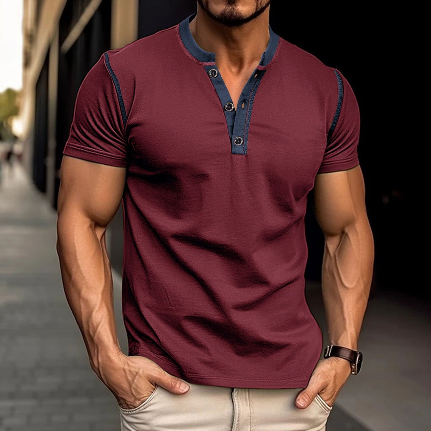Mens Short-sleeved Polo Shirt
