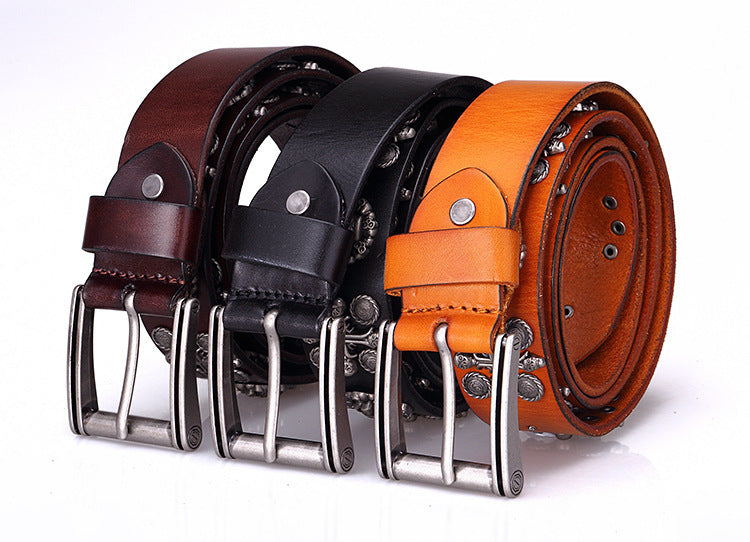 Womens Punk Skull Tooling Belt