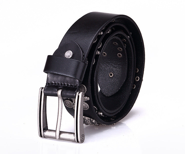 Womens Punk Skull Tooling Belt