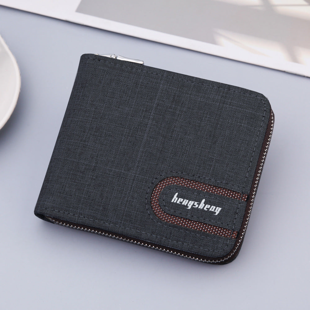 Mens Canvas Multifunctional Wallet