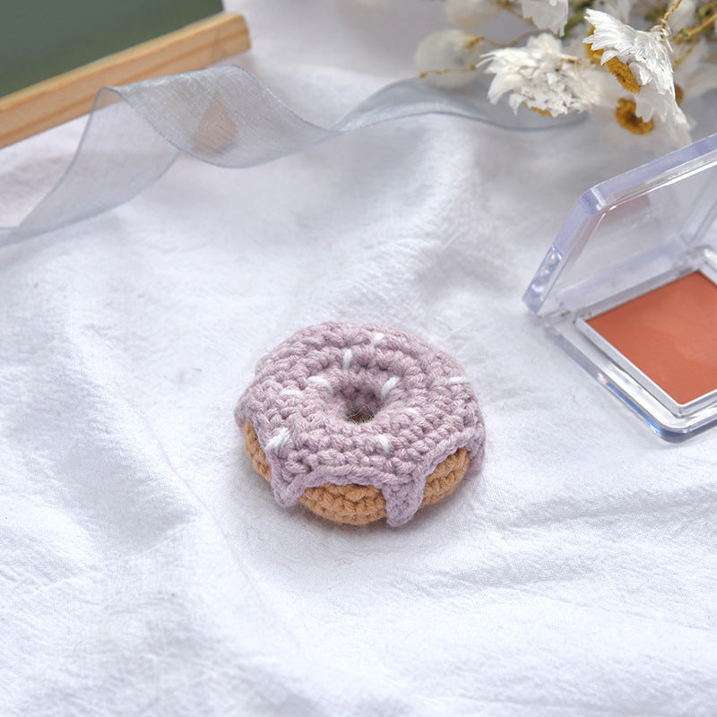 New Woolen Knitting Donuts Girl Hair Accessories