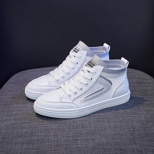 Breathable High White Shoes