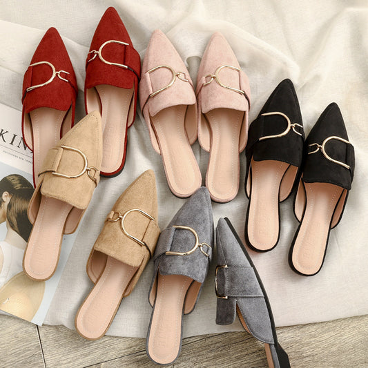 Womens Flats Mules Slippers