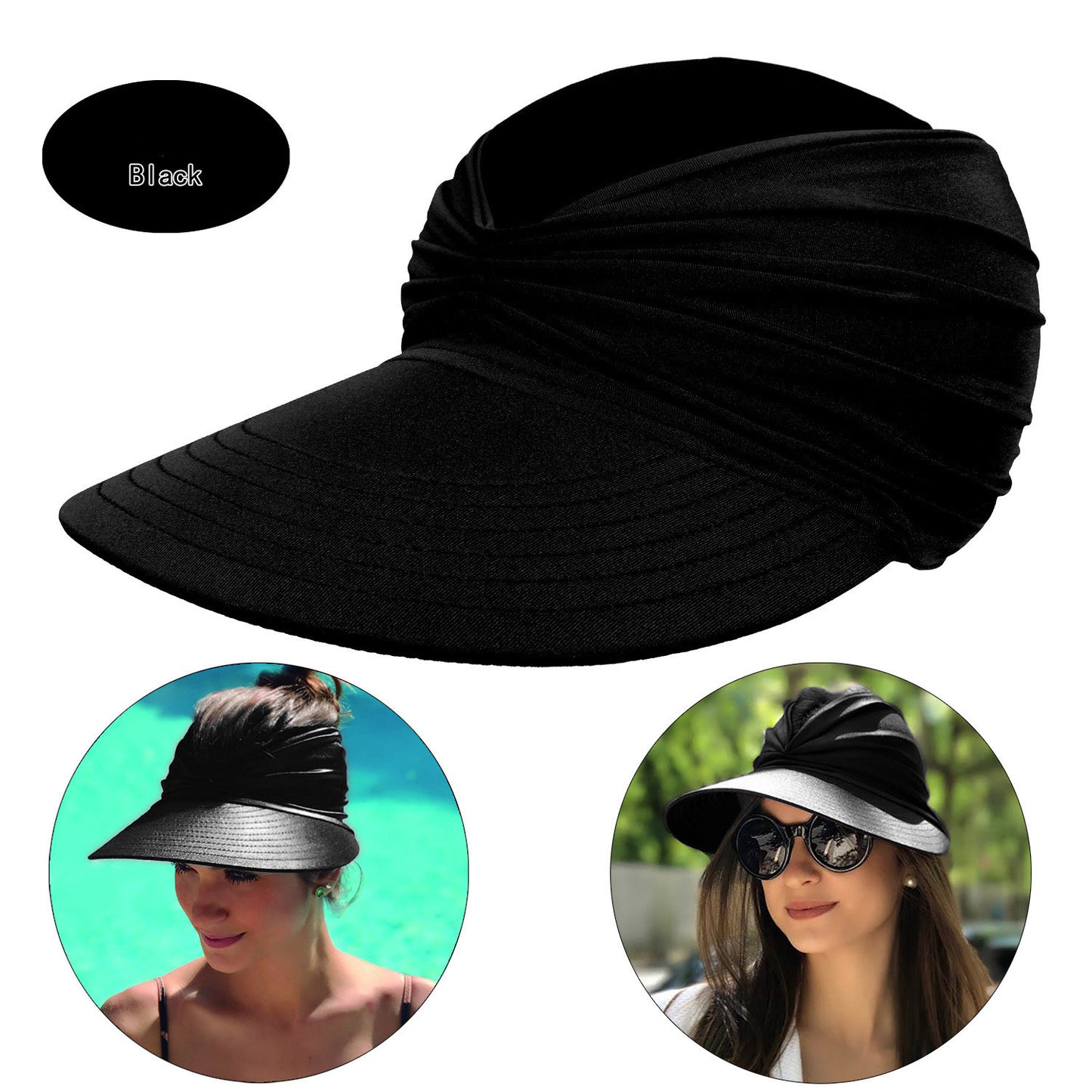 Women's New Empty Top Sunscreen Sports Beach Sun Hat