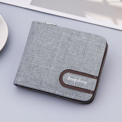 Mens Canvas Multifunctional Wallet