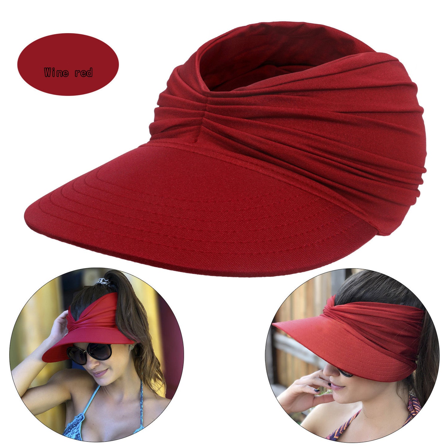 Women's New Empty Top Sunscreen Sports Beach Sun Hat