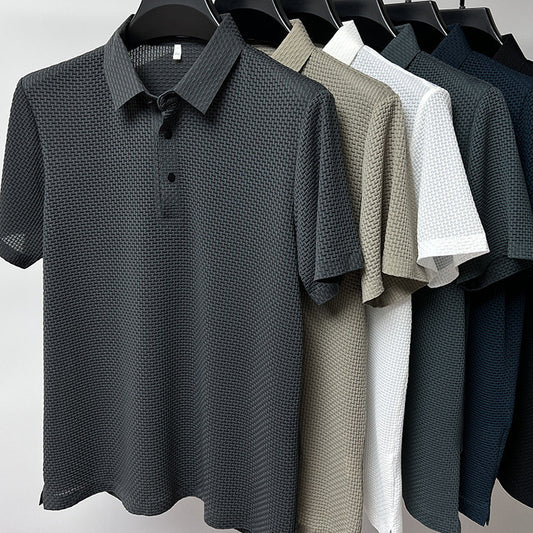 Mens Ice Silk Short Sleeve T-shirt