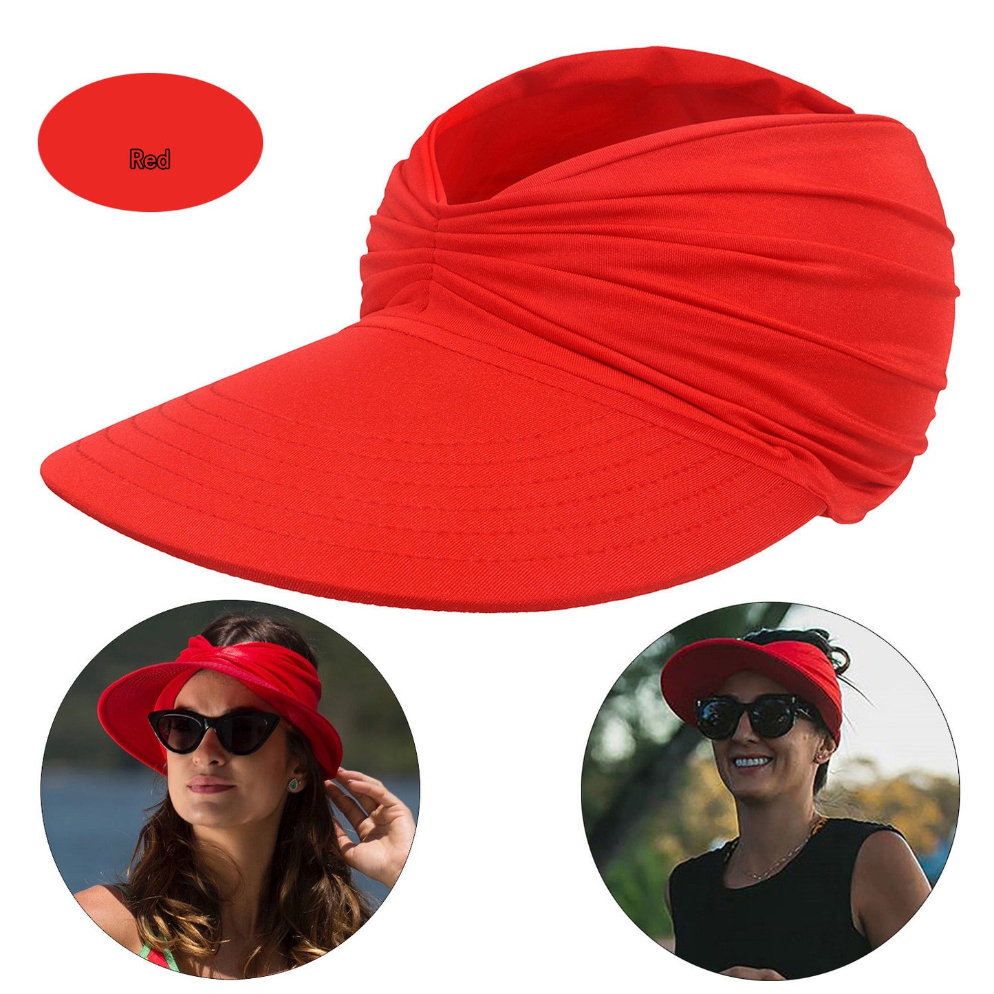 Women's New Empty Top Sunscreen Sports Beach Sun Hat
